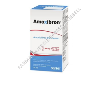 AMOXIBRON SUSP 500/8 Mg/5 Ml. Frasco 75 Ml