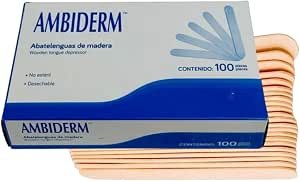 ABATELENGUAS de MADERA Paquete C/25 Piezas